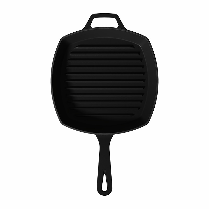 10.5 Inch Square Cast Iron Grill Pan