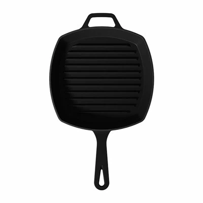 Do cast iron grill pans have a smooth surface?