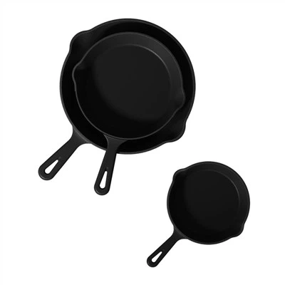 Cast Iron 3 Piece Skillet Set